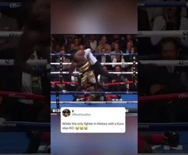 Deontay Wilder Euro-Step Knockout 😅 #shorts (via showtimeboxing)