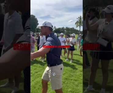 Bryson Dechambeau gives me Fist Bump @ Doral LIV!!