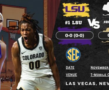 No. 1 LSU vs No. 20 Colorado | 2023 Hall of Fame Series | 11.6.23