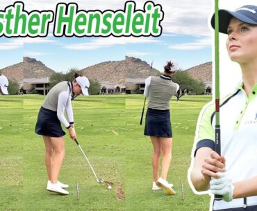 Esther Henseleit エスター・ヘンゼライト ドイツの女子ゴルフ スローモーションスイング!!!