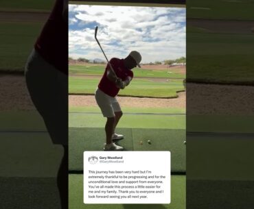 Gary Woodland is back on the range after having brain surgery in September. You LOVE to see it.