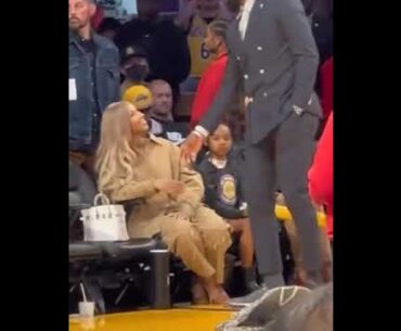 Savannah wasn't trying to do the handshake with LeBron 😂 (via 1DanielleHolmes/TW)  #shorts