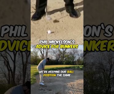 Most Amateur Golfers Do THIS Wrong! Phil Mickelson on Sand Traps #shorts #golf #philmickelson