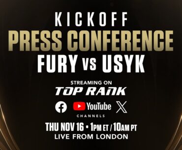 Tyson Fury vs Oleksandr Usyk | KICKOFF PRESS CONFERENCE