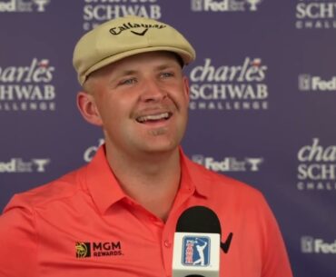 Harry Hall Thursday Flash Interview 2023 Charles Schwab Challenge
