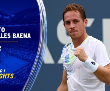Roberto Carballes Baena vs. Holger Rune Highlights | 2023 US Open Round 1