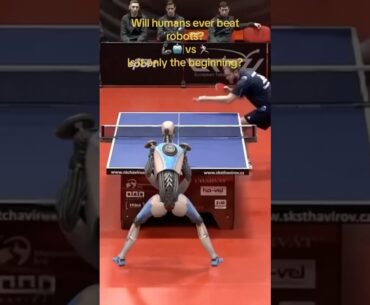 Ai robots taking over ping pong 👀 #shorts