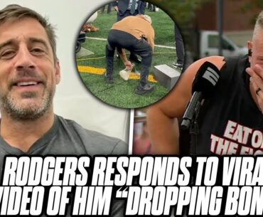 Aaron Rodgers Responds To Video Of Him Dropping a "Bong" On Jets Sideline?! | Pat McAfee Show