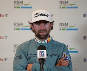 Cameron Young Thursday Flash Interview 2023 The RSM Classic