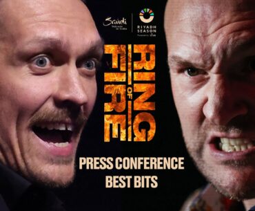 The best bits from the Tyson Fury 🆚 Oleksandr Usyk press conference | Ring of Fire | #RiyadhSeason