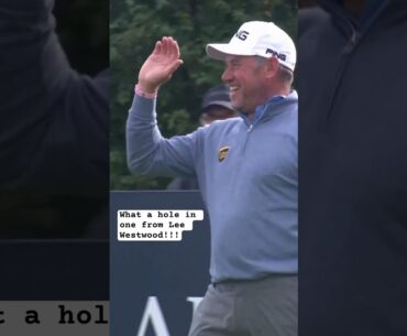 Lee Westwood with a brilliant hole in one during the 2019 #dunhilllinks