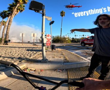 I Rode into the MASSIVE I-10 Fire Aftermath in Downtown LA And Saw This..