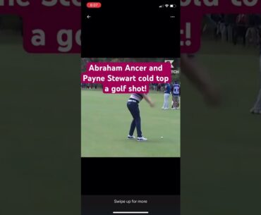 Payne Stewart and Abraham Ancer cold top a golf shot! #golf #livgolf #tomgillisgolf