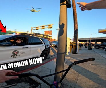 I got stopped by COPS at the I-10 freeway fire and they told me this..