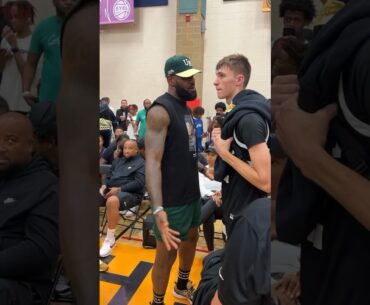 LEBRON PULLED UP TO WATCH COOPER FLAGG 🔥 #shorts #basketball #highlights #nba #lebronjames