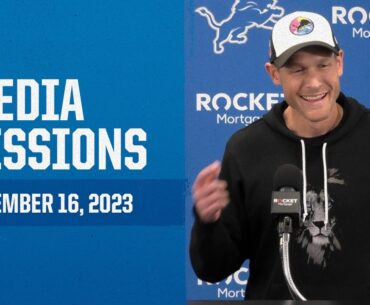 Detroit Lions coordinators meet with the media | November 16, 2023