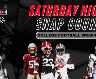 Week 12 CFB Reaction | Georgia crushes Tennessee | FSU loses Jordan Travis | SNSC