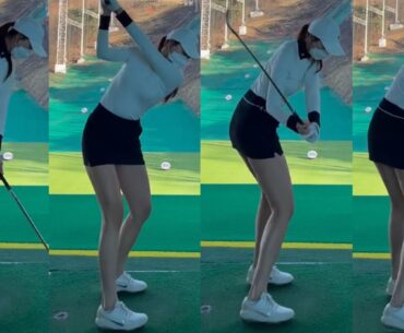 The world's most beautiful golfer KLPGA Lee Han-sol . KLPGA 프로골퍼 이한솔   | Morning GOLF VIET