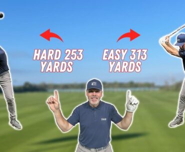 HARD WORKING 253 YARD DRIVER VS 313 YARD EFFORTLESS DRIVER-Proved it again and again!