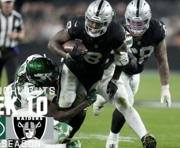 New York Jets vs. Las Vegas Raiders | 2023 Week 10 Game Highlights