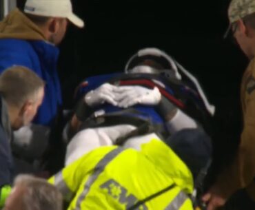 Taylor Rapp Suffers Scary Injury After Hit vs Jets (Taken in Ambulance)