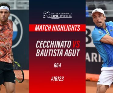 Cecchinato vs Bautista Agut R64 Match Highlights #IBI23