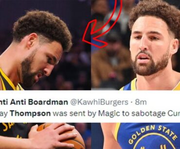 NBA REACTS TO KLAY THOMPSON SHOCKING GAME VS OKLAHOMA CITY THUNDER | WARRIORS VS THUNDER REACTIONS