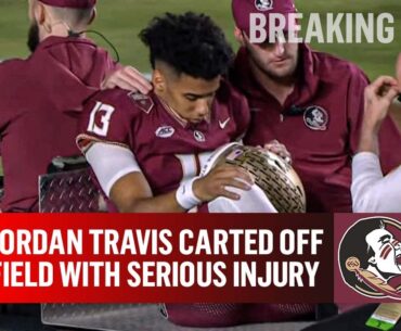 Florida State QB Jordan Travis Carted Off Field With SERIOUS LEG INJURY I CBS Sports