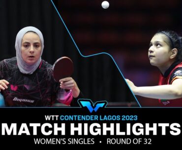 Diya Parag Chitale vs Dina Meshref | WS R32 | WTT Contender Lagos 2023