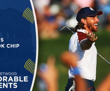 Tommy Fleetwood's No Look Chip In | 2023 Ryder Cup