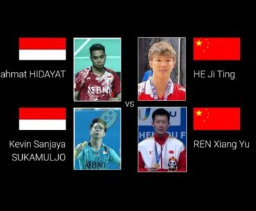 Quaterfinal JEPANG MASTERS 2023, Kevin/Hidayat Vs Ji Ting/Xiang Yu