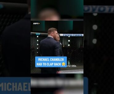 Chandler clapped back at McGregor 👀
