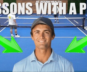 JAMES IGNATOWICH GIVES A MUCH NEEDED PICKLEBALL LESSON
