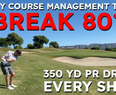Can I break 80? My Course Management And Record 350 Yard Drive In Spain [Every Shot]
