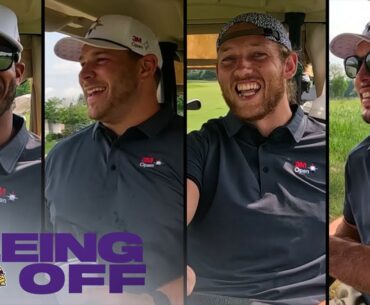 T.J. Hockenson and Garrett Bradbury vs. Harrison Smith and Jordan Hicks | Teeing Off