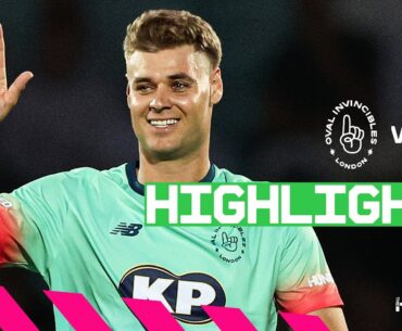 Johnson's Incredible Debut | Highlights - Oval Invincibles v Manchester Originals | The Hundred 2023