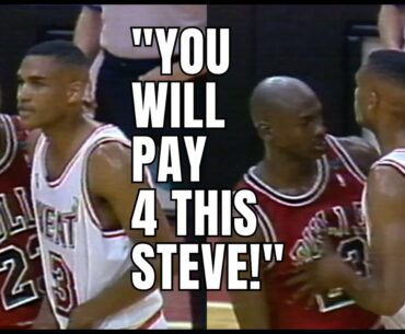 When Steve Smith Disrespected Michael Jordan and Instantly Regreted it