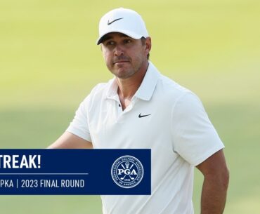 Brooks Koepka Sinks THREE Birdies In a Row | 2023 PGA Championship | Hot Streak