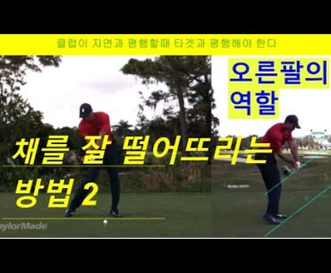 [ 타이거 우즈 ][ 다운스윙 ] 채를 잘 떨어뜨리는 방법 2