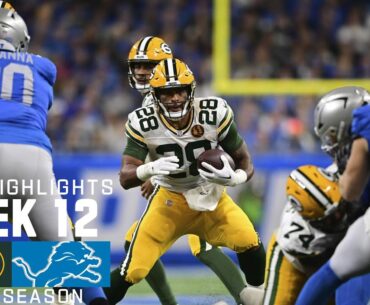 Green Bay Packers vs. Detroit Lions | 2023 Week 12 Game Highlights