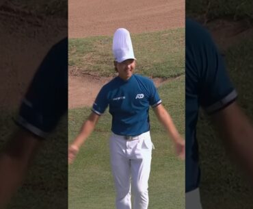 Min Woo Lee thunderclap with chef hat on 😂👨‍🍳