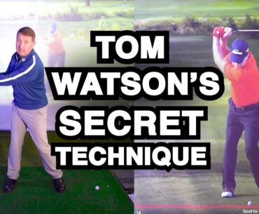 Tom Watson's Secret To An Improved Consistent Golf Swing #onlinegolflessons