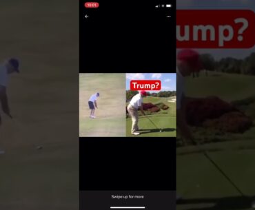 Who’s golf swing is better Trump or Biden? #donaldtrump #joebiden #golf