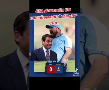 Ryder Cup started out rough for the boys of the US of A. #rydercup #golf