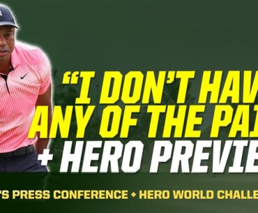 Tiger Woods Says "I don't have any of the pain" - 2023 Hero World Challenge Preview | The First Cut