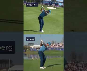 Højgaard and Åberg's SUPER swings! 🔥