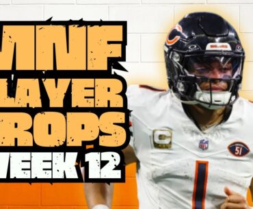 Week 12 MNF Player Props | Vikings vs Bears | Week 12 Fantasy Football | 2023 Fantasy Football