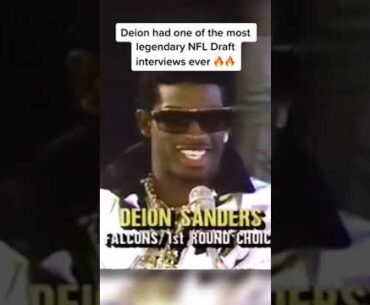 Deion Sanders NFL Draft interview was LEGENDARY 🤣 #shorts