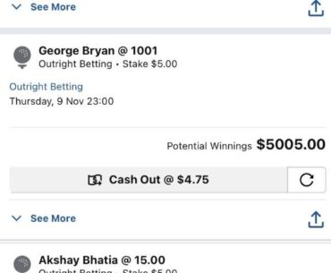 To the guy who posted their YOTB bets from the US, yes we also are gambling degenerates here in Australia who love YouTube golf