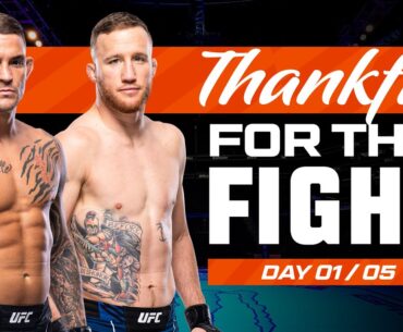 Dustin Poirier vs Justin Gaethje 1 | UFC Fights We Are Thankful For 2023 - Day 1